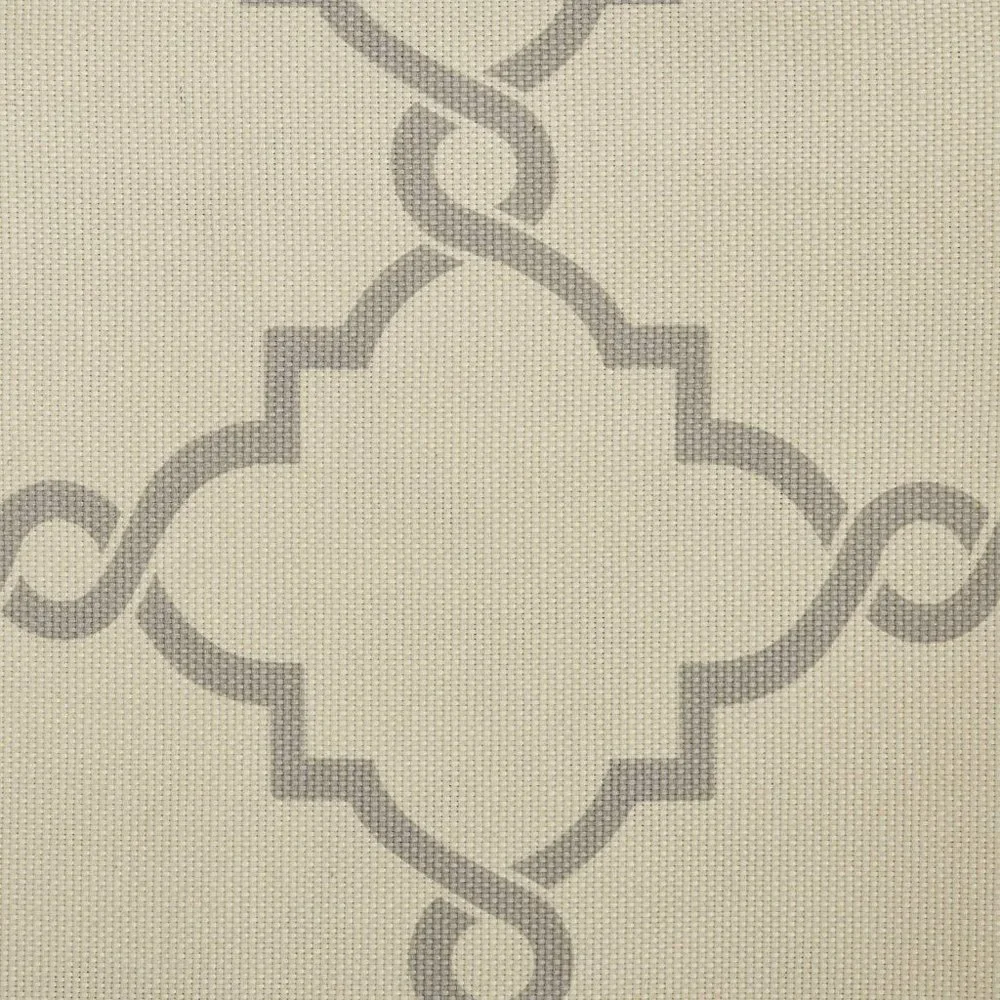 MADISON PARK Saratoga Window Valance Light Filtering Beige Gray 50 x 18 NEW NIP